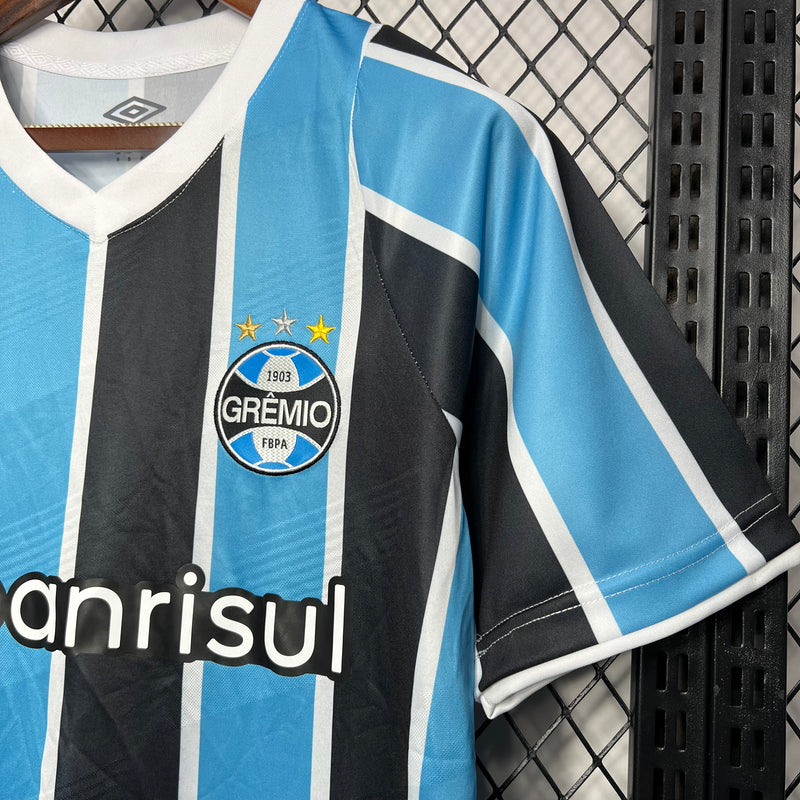 camisa masculina do Grêmio, modelo titular (Home) da temporada 2024/2025