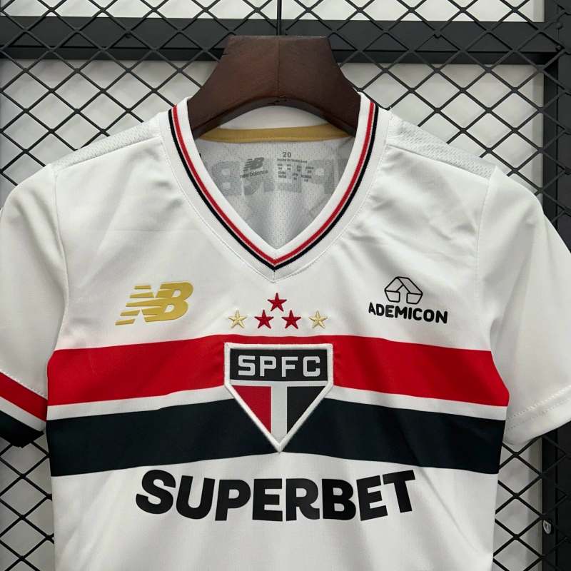Camisa Infantil São Paulo Home 25/26