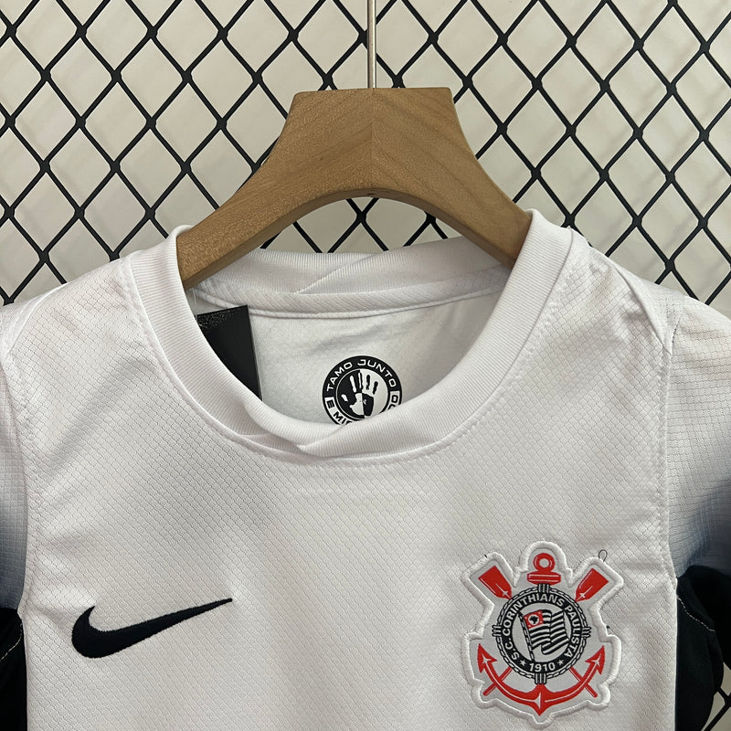 Camisa Nike Infantil Corinthians I 2024/25 Torcedor